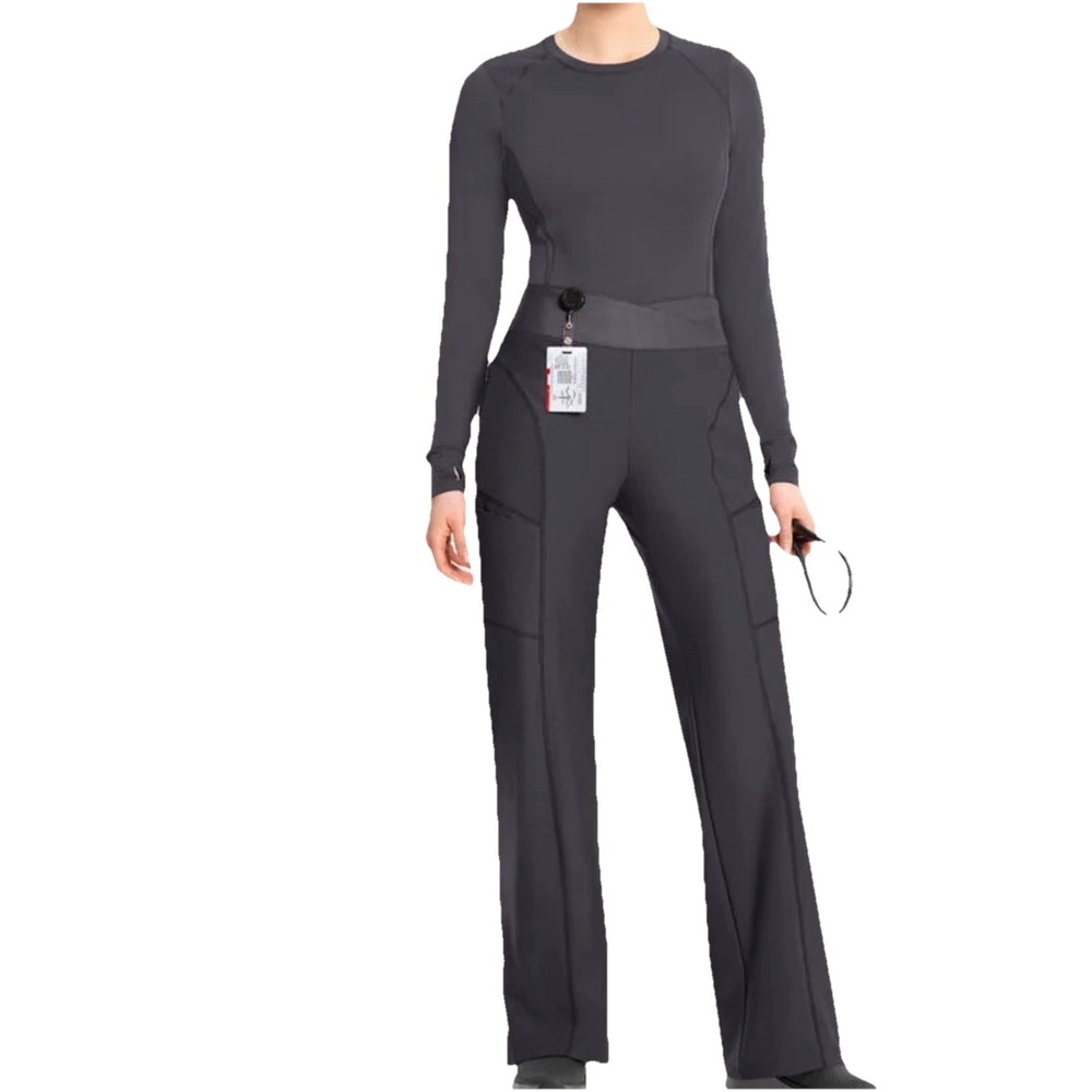 NEW Black Cherokee Scrubs Infinity GNR8 Kinetic Knit Pant IN009A Small NWOT